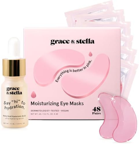 grace & stella Award Winning Under Eye Mask - Reduce Dark Circles, Puffy Eyes, Eye Bags, Wrinkles... | Amazon (US)