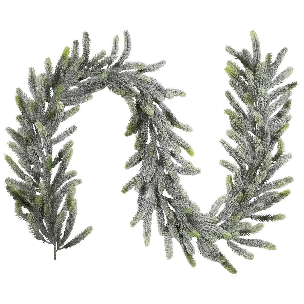 Northlight Frosted Pine Artificial Christmas Garland - 6' X 7" - Unlit | Target