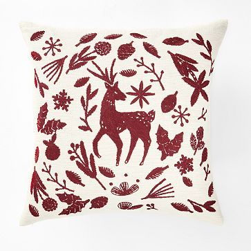 Scandi Deer Pillow Cover | West Elm (US)