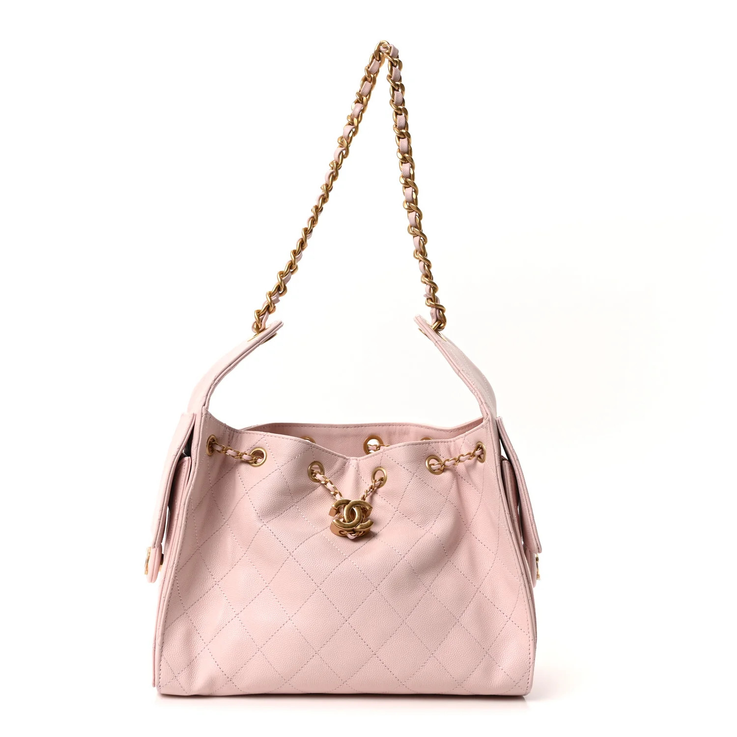 Caviar Quilted Small Chanel 25 Handbag Light Pink | FASHIONPHILE (US)