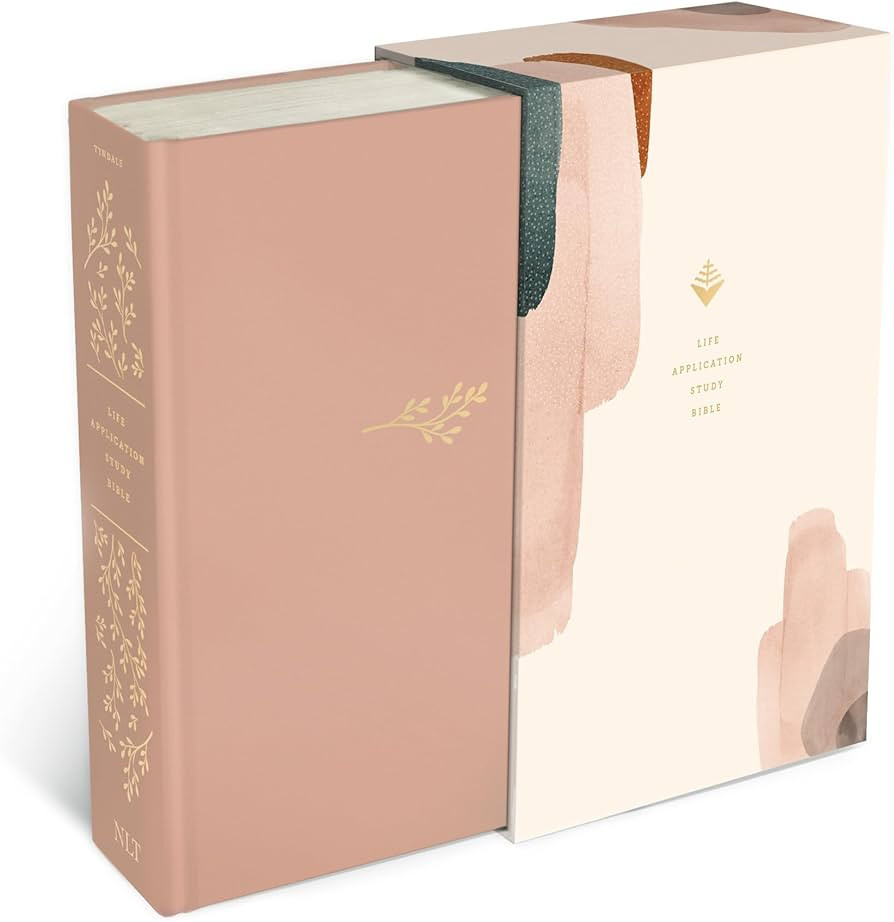 NLT Life Application Study Bible, Third Edition (Hardcover Cloth, Soft Pink, Red Letter) | Amazon (US)