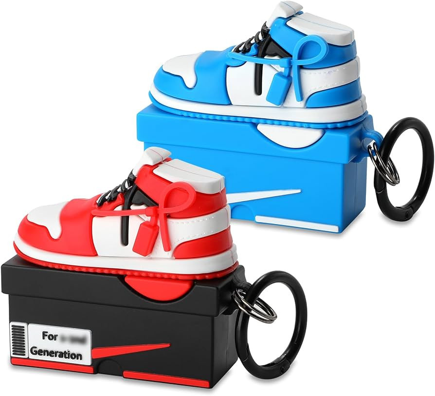 [2Pack] Gedicht for Airpods Pro 2 Case Cute Cartoon Character Case,Unique Design Funny Fun Kawaii 3D Cartoon Characters Silicone AirPods Pro 2nd Generation Case for Men Women,Shoes Case | Amazon (US)