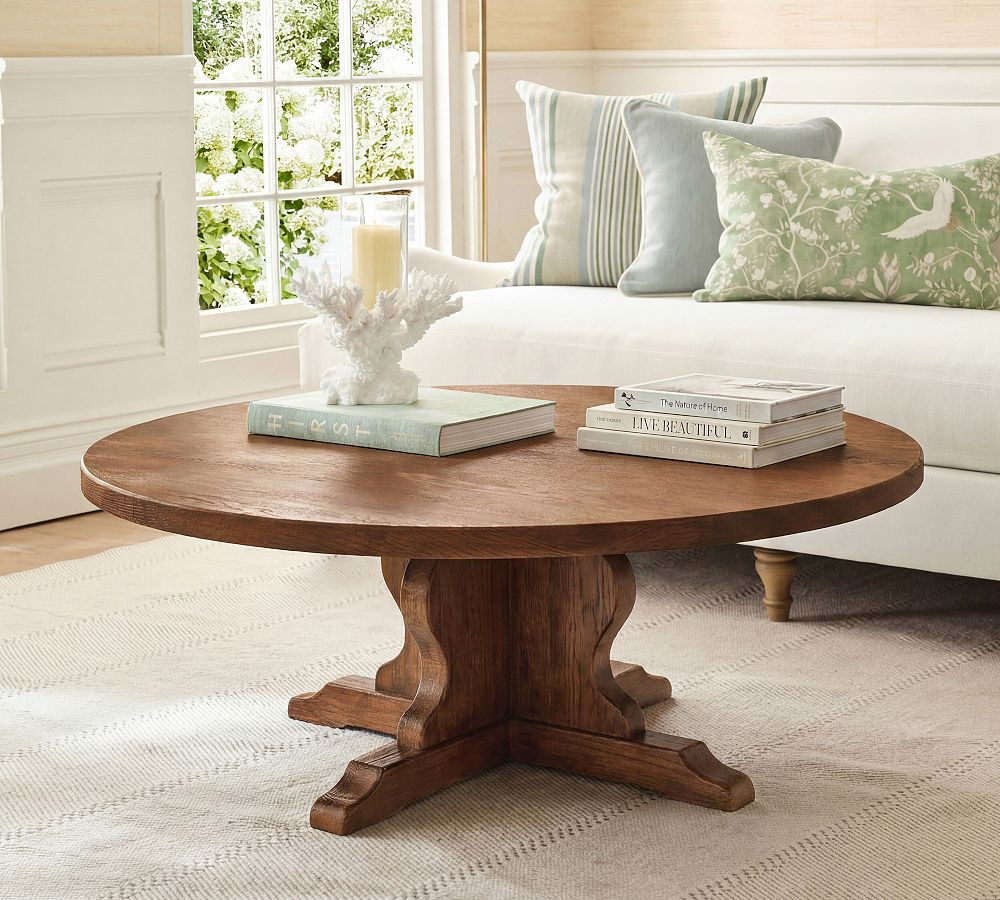 Lyon Round Coffee Table (47") | Pottery Barn (US)