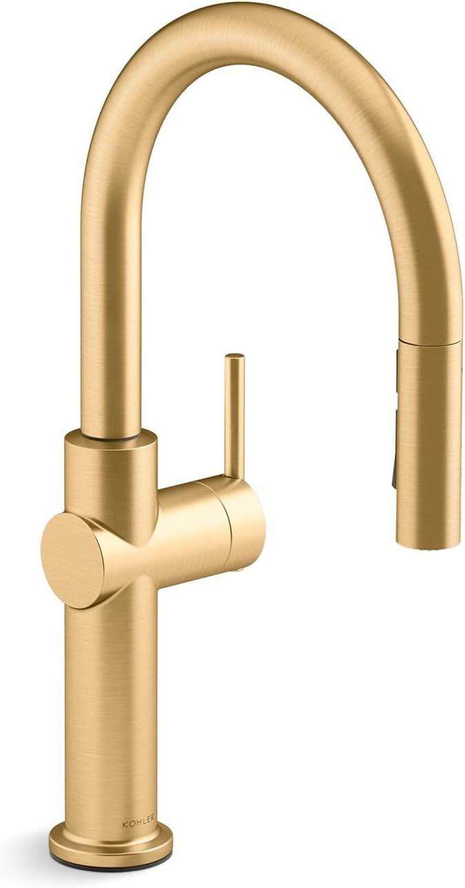 KOHLER 22972-2MB Crue Pull Down Kitchen Faucet, Kitchen Sink Faucet, Vibrant Brushed Moderne Bras... | Amazon (US)
