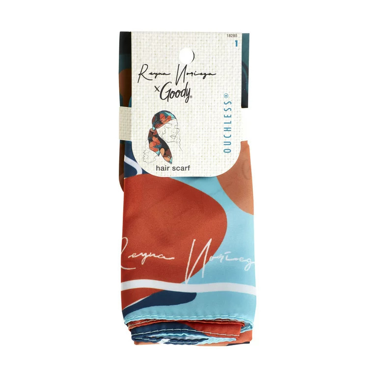 Goody Tru X Reyna Noriega Collab Ouchless® Satin Hair Scarf Blue, 1 CT | Walmart (US)