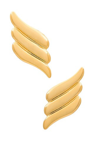 Heaven Mayhem Wing Earrings in Gold from Revolve.com | Revolve Clothing (Global)