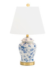22in Penelope Chinoiserie Ginger Jar Led Table Lamp | Bedroom | Marshalls | Marshalls