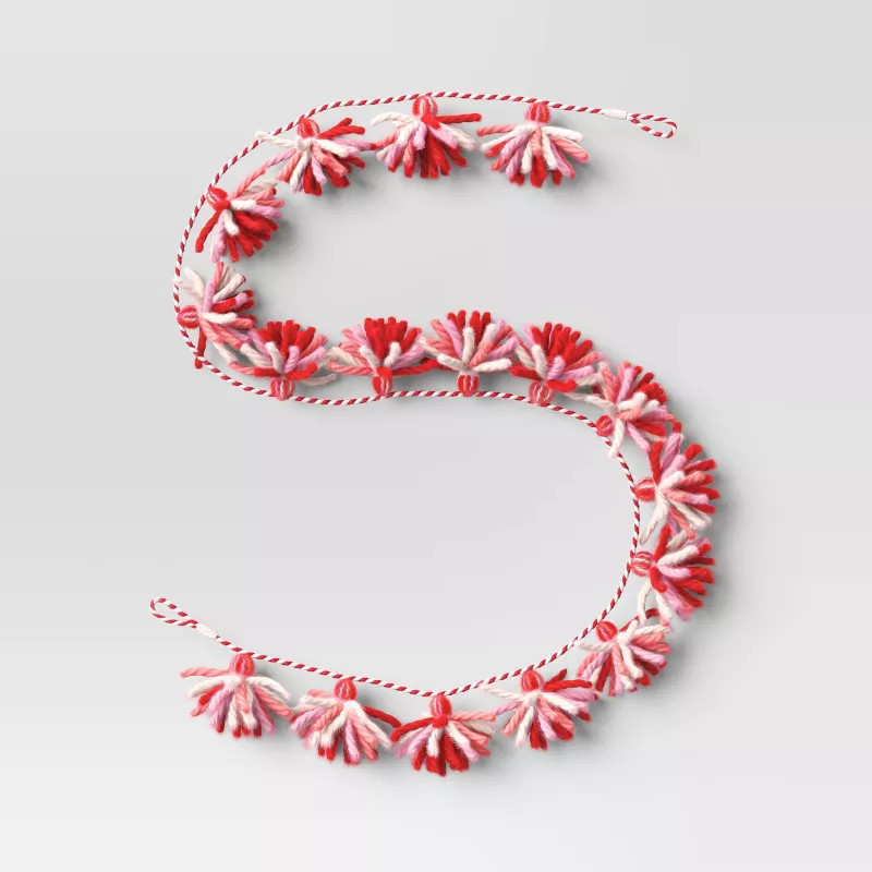 72'' Chunky Yarn Valentine Tassel Garland - Threshold™ | Target