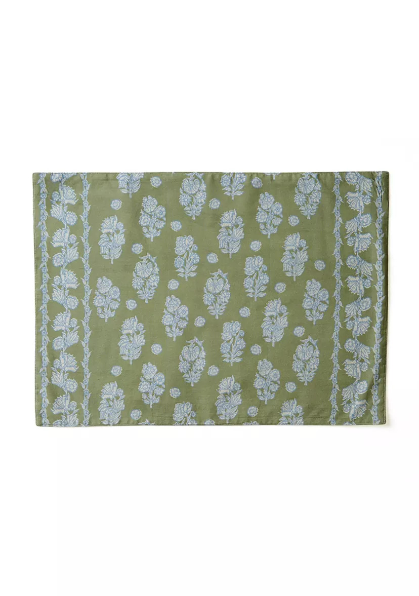 Border Print Cotton Placemat | Belk