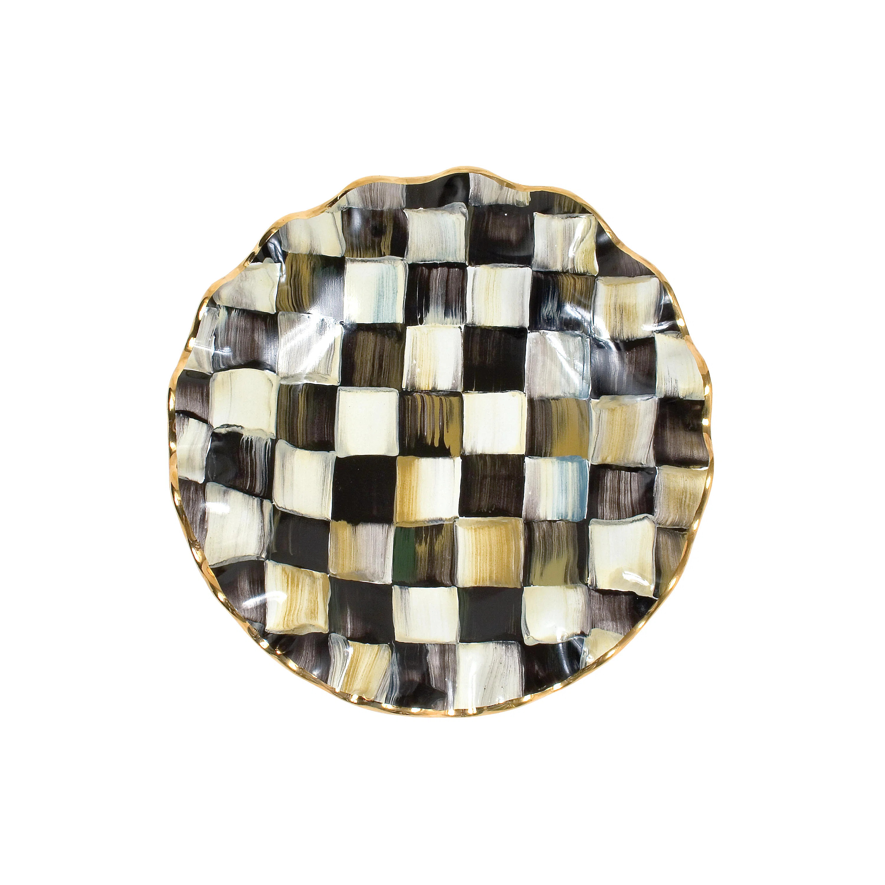 Courtly Check\u00ae Ceramic Fluted Dessert Plate | Wayfair North America