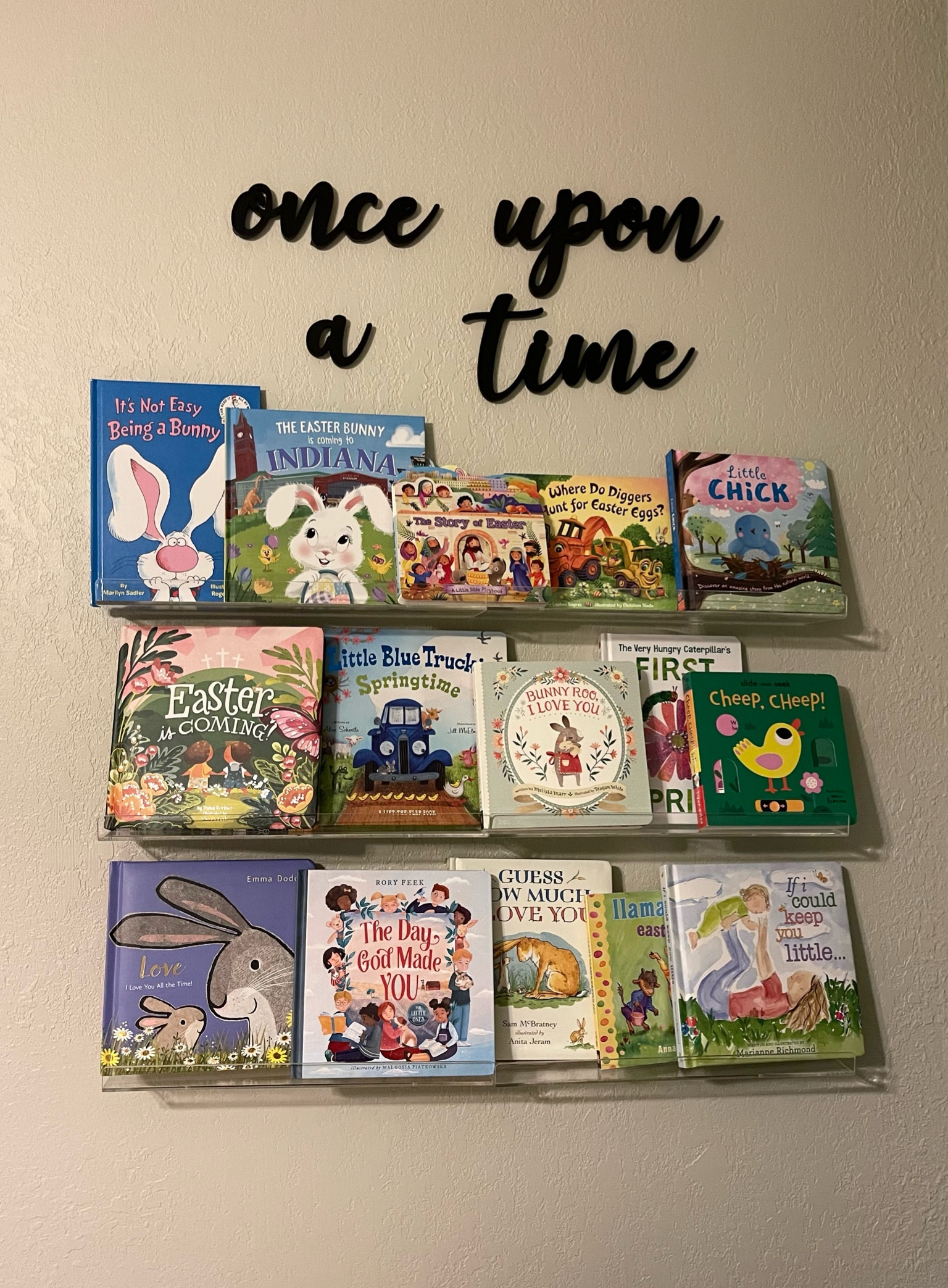 Book wall// kid books // easter books 

#LTKbaby