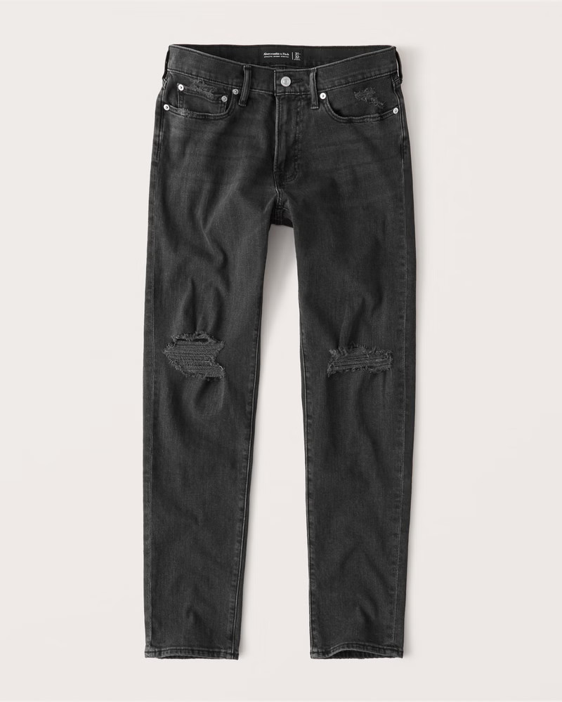 Ripped Athletic Skinny Jeans | Abercrombie & Fitch (US)