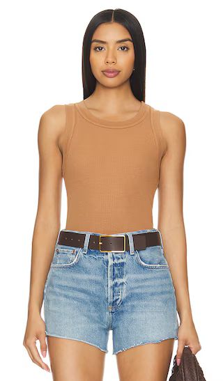 Isabel Rib Tank in Topaz | Revolve Clothing (Global)