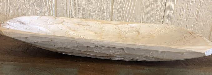 Wood Dough Bowl - White | Amazon (US)