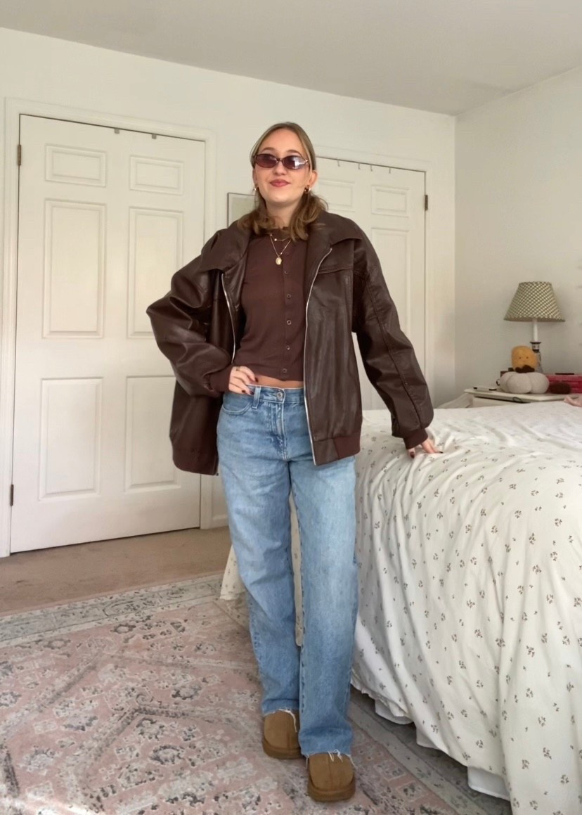 brown long sleeve is from target (cant find it online)