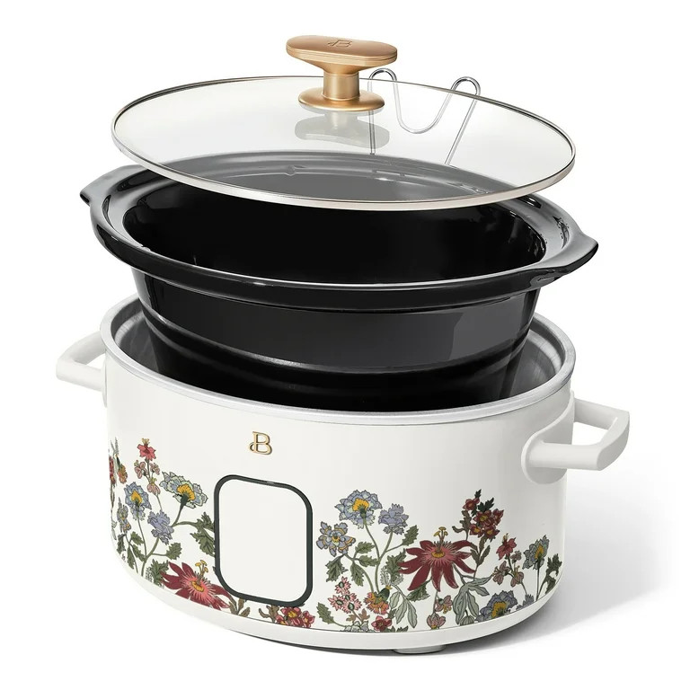 Beautiful 6 Qt Programmable Slow Cooker, Wildflower White Icing by Drew Barrymore | Walmart (US)