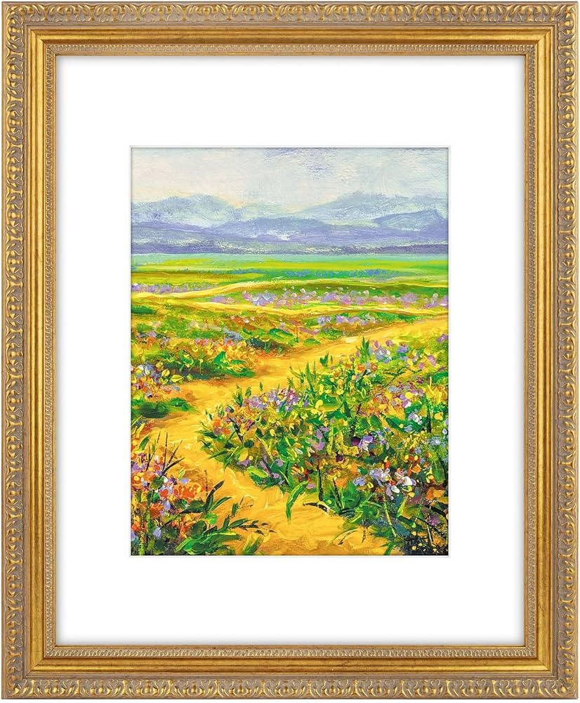 Golden State Art, 16X20 Ornate Vintage Photo Frame with White Mat for 11X14 Pictures or 16X20 Wit... | Amazon (US)