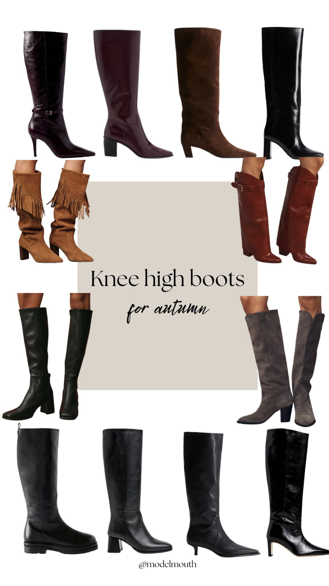 Knee high boots, autumn boots, cowboy boots, autumn essentials, fall fashion, high street style, mango, H&M, flattered, leather boots

#LTKshoes #LTKautumn #LTKuk