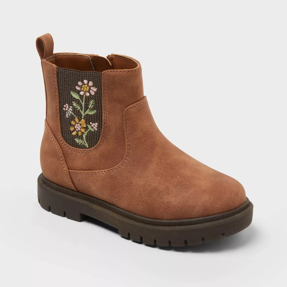 Toddler Soma Embroidered Chelsea Boots - Cat & Jack™ Brown 7T | Target