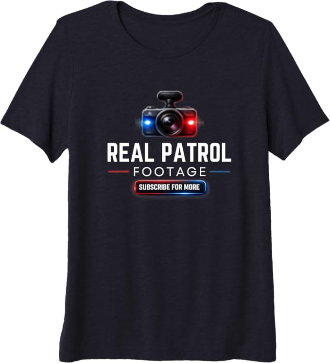Real Patrol Footage Dash Cam Graphic Premium Tri-Blend T-Shirt | Amazon (US)