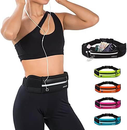 Jueachy Running Belts for Women Waterproof Fanny Pack Running Waist Pouch Phone holder Adjustable... | Amazon (US)