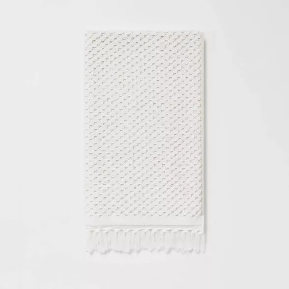 Knotted Fringe Towels White - Threshold™ | Target