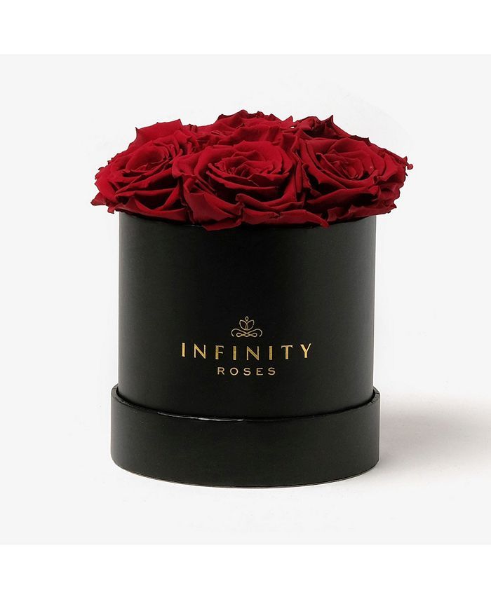 Infinity Roses Round Box of 7 Red Real Roses Preserved To Last Over A Year & Reviews - All Live P... | Macys (US)