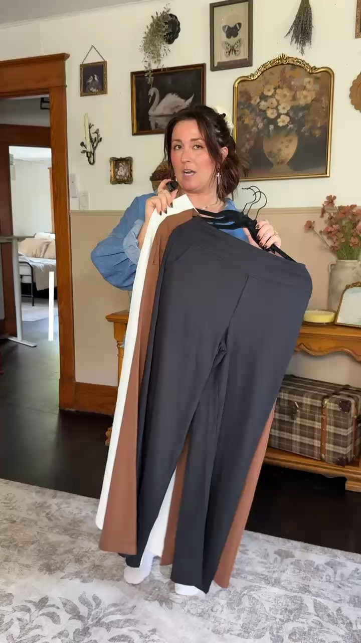 styling these basic pants multiple ways! perfect to go from yoga to work!! i'm 5'1 size 8/10 wearing large !!

#LTKMidsize #LTKBeauty #LTKWorkwear