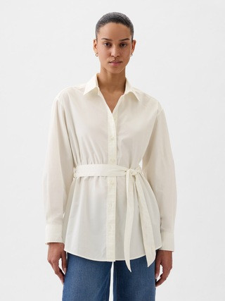 Organic Cotton Belted Big Shirt | Gap (US)