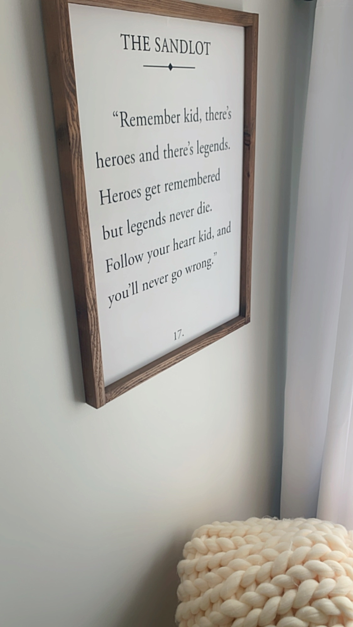 Our boys bedroom 

Bedroom, boys room, bedroom ideas, boys bedroom ideas, sports theme, sandlot, New England sports, vintage sports, world market, Etsy, quotes, curtains, chair, pillow, shiplap, rug, boutique rugs, amazon finds, Etsy deals, amazon deals, interior design, wall art, home decor, decor, accent walls, cozy corner, comfy chairs, accent chairs, side table, lamp, throw blanket, blanket 

#LTKhome #LTKstyletip #LTKfindsunder100