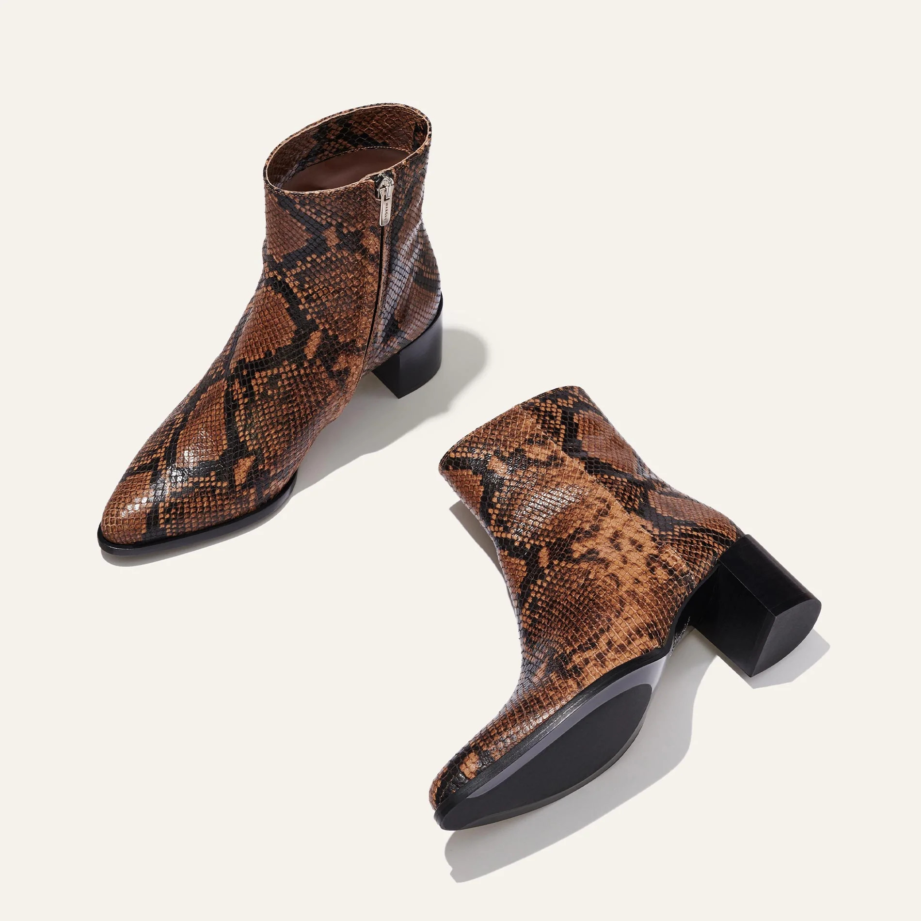 The Downtown Boot First Edition - Espresso Python Embossed | Margaux