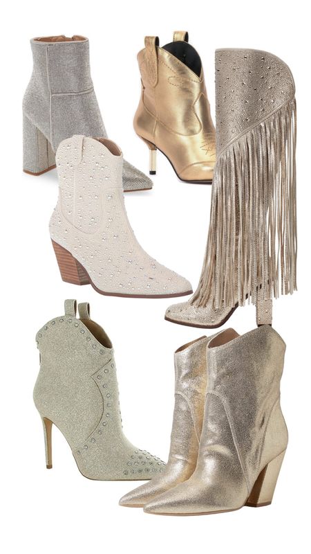 Concert boots for the gal who loves some sparkle! #booties #boots