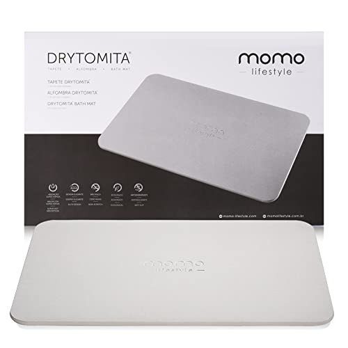 Momo Lifestyle Stone Bath Mat (23.6 X 15.4 Inches) Drytomita (Linen Grey Color) Diatomaceous Eart... | Amazon (US)