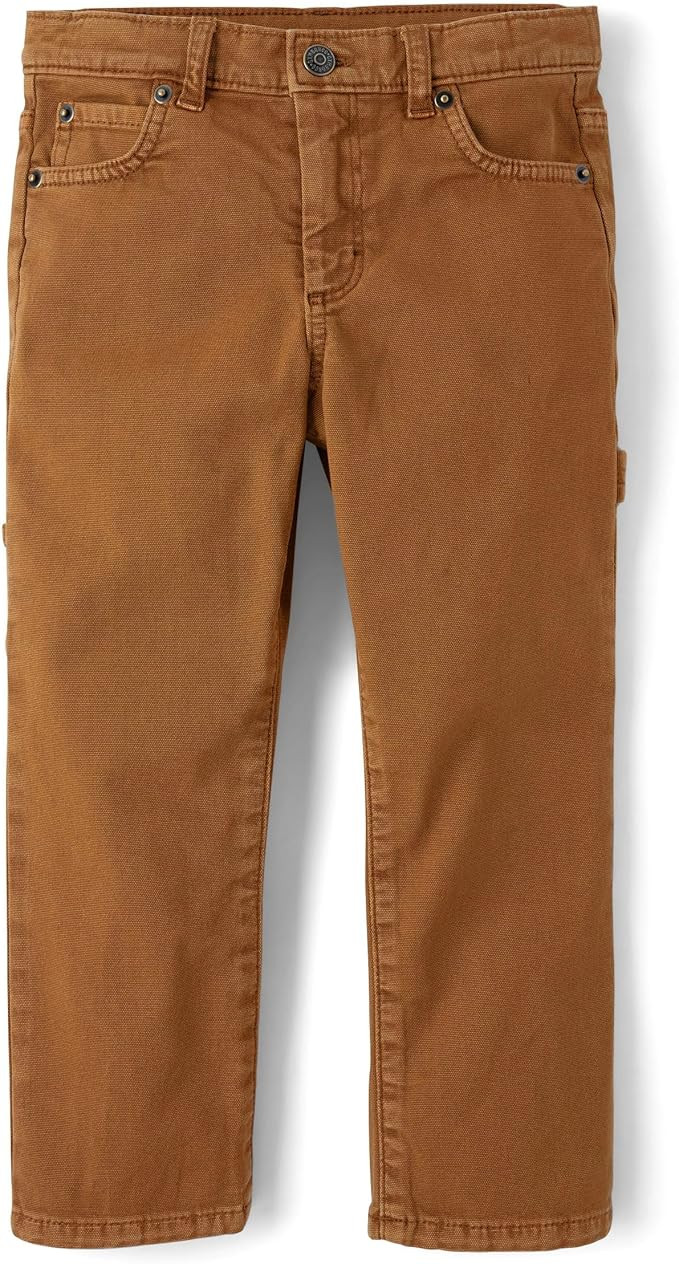 Gymboree Boys' and Toddler Straight Leg Canvas Pants | Amazon (US)