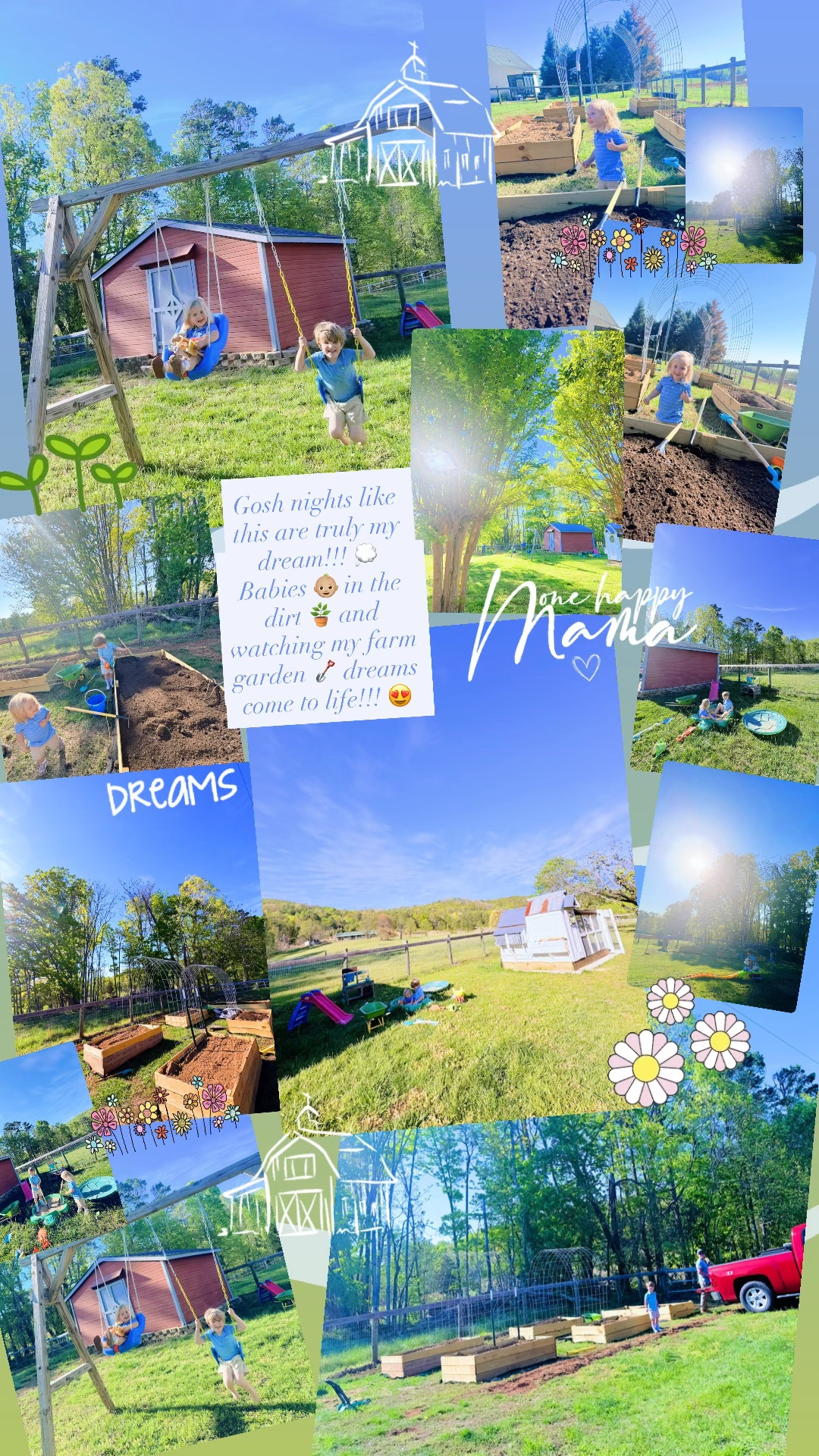 Gosh nights like this are truly my dream!!! 💭 Babies 👶🏼 in the dirt 🪴 and watching my farm garden 🪏 dreams come to life!!! 😍

#LTKKids #LTKmomlife