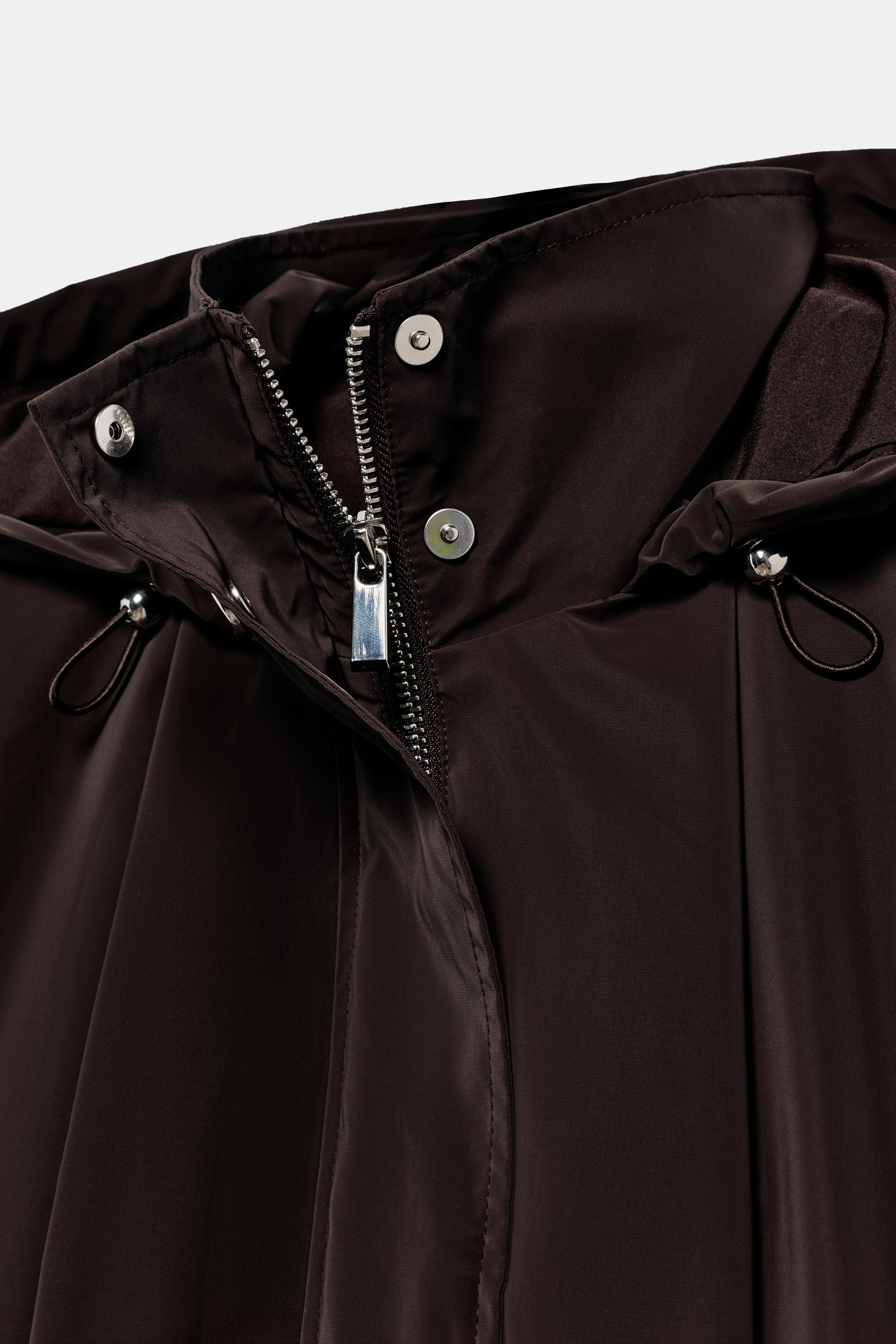 RUBBERISED HOODED JACKET | Zara UK