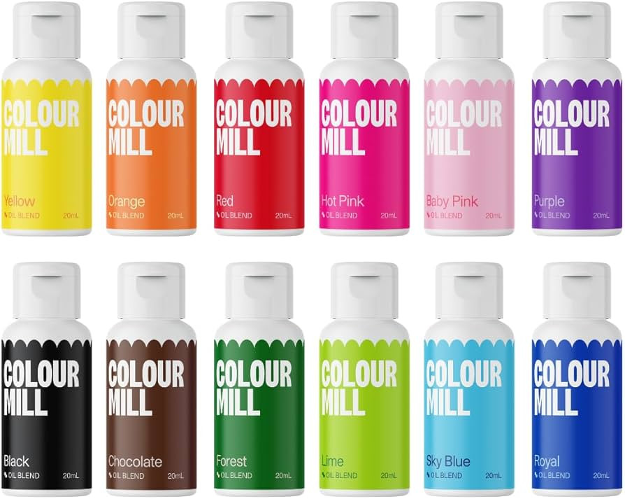 Colour Mill Oil-Based Food Coloring, 20 Milliliters (Kickstarter 12 Pack) | Amazon (US)