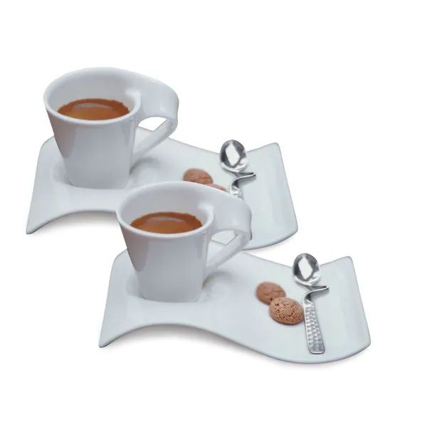 Villeroy and Boch New Wave 6-piece Caffe Espresso Set (Service for 2) | Bed Bath & Beyond
