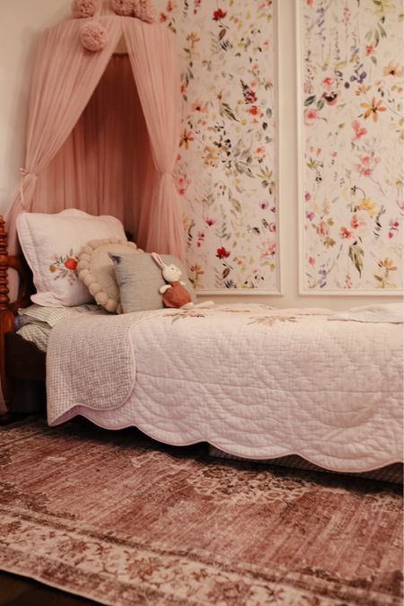 Vintage rug, vintage washable rug, Lauren liess x rugs USA , kids rugs, pink vintage rug , pink kids rugs, big girl room design 

#LTKkids #LTKhome