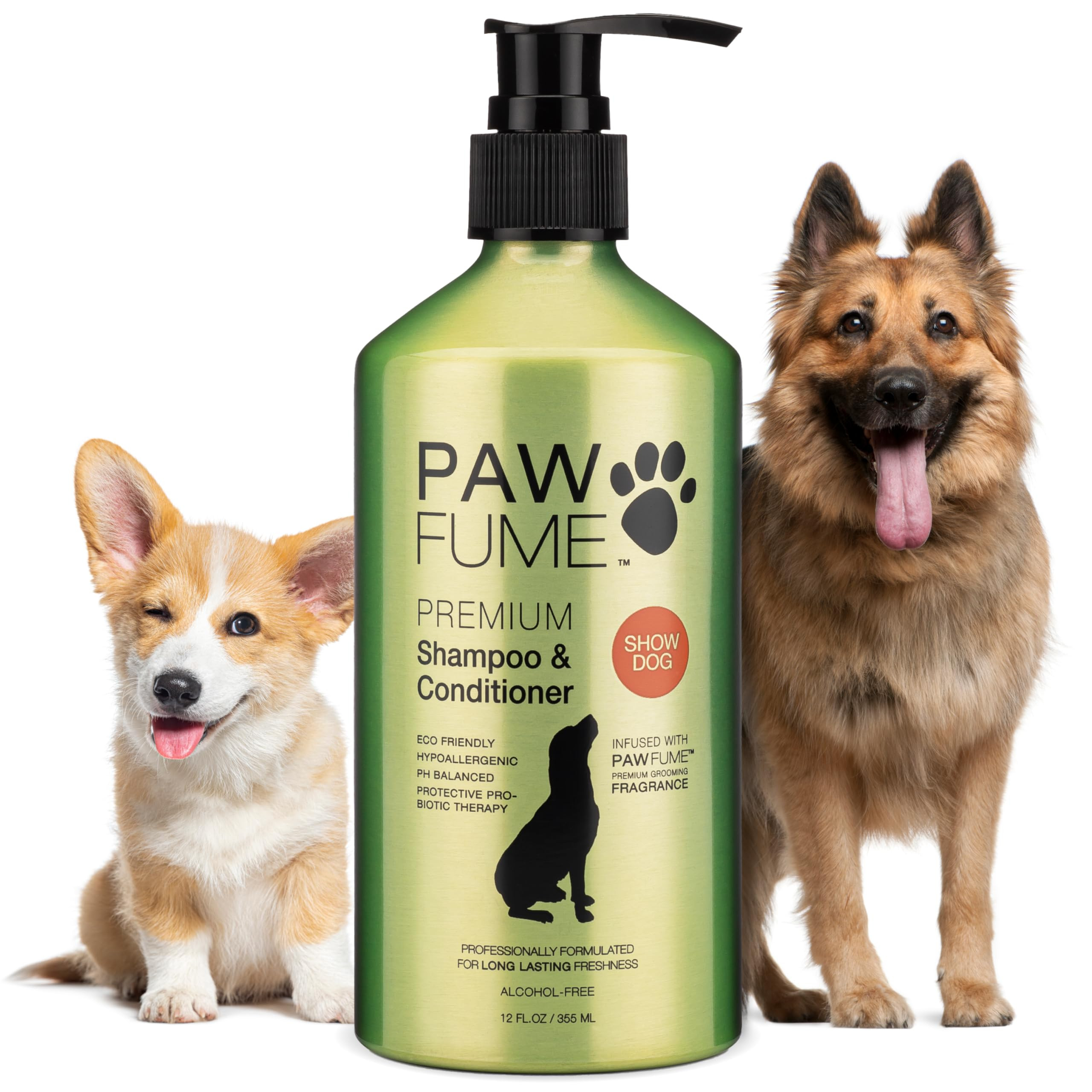 PAWFUME Deshedding Dog Shampoo and Conditioner, Show Dog, 1-Pack – Nourish & Detangle for Silky... | Amazon (US)