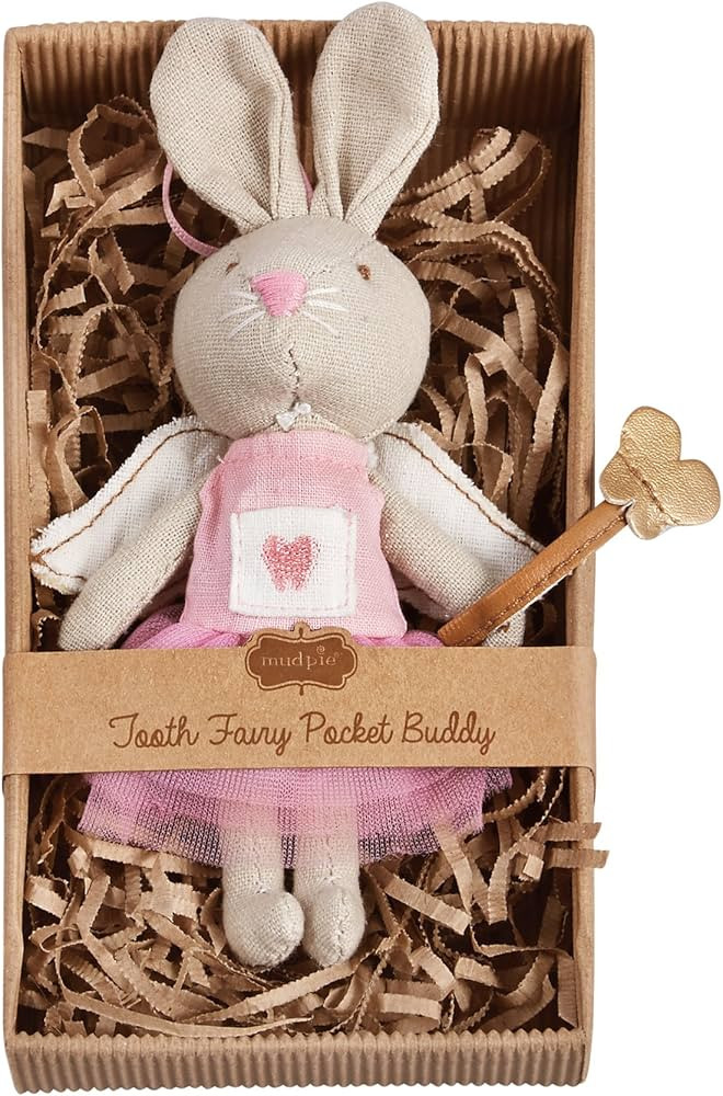 Mud Pie Little Girl Mini Tooth Fairy Bunny | Amazon (US)