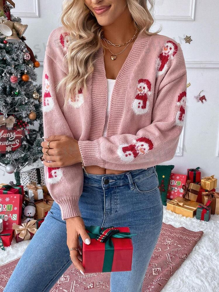 SHEIN Relaxiva European And American Autumn & Winter Christmas Atmosphere Rejuvenating Fun 3D Fau... | SHEIN