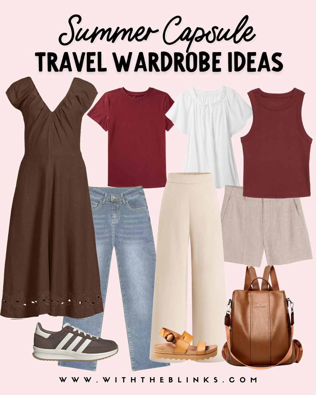 Summer capsule travel wardrobe  

 #LTKmomlife #LTKSeasonal #LTKTravel