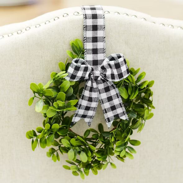 Lakeside Cabinet Hanging Decorative Seasonal Ribbon Wreaths - Set of 2 | Target