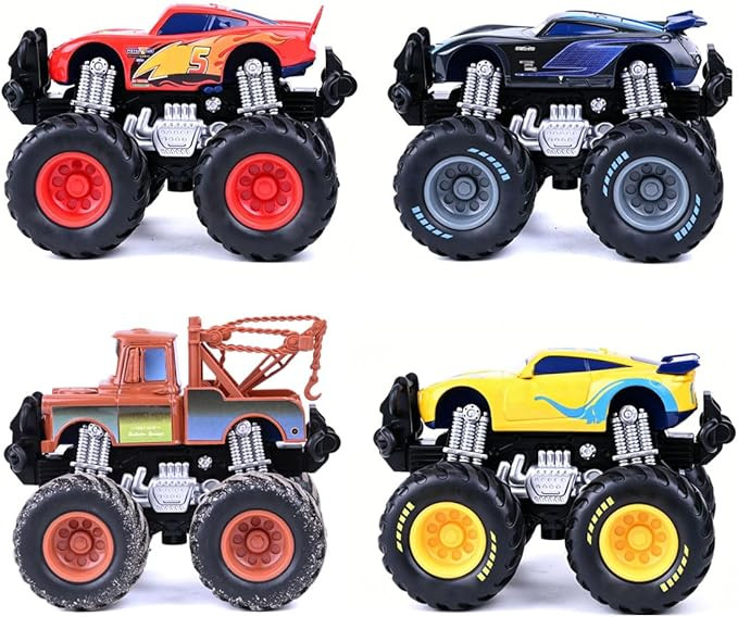1/45 Big Wheel and his Friends Metal Toy car,Friction Driven car Toy,4 Pack | Amazon (US)