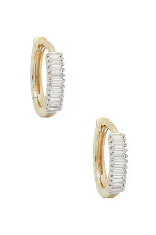 Up and Down Baguette Diamond Huggie Earrings
                    
                    STONE AND S... | Revolve Clothing (Global)