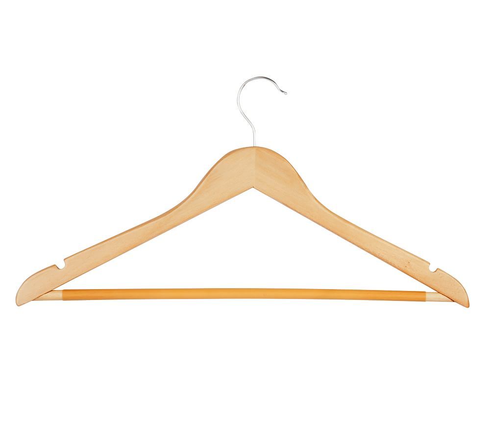 Wooden Clothing Hangers, 24 Pack | Pottery Barn (US)