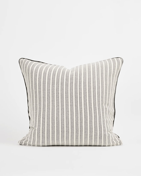 Ryan Textured Stripe European Pillowcase - Phantom | Target AU