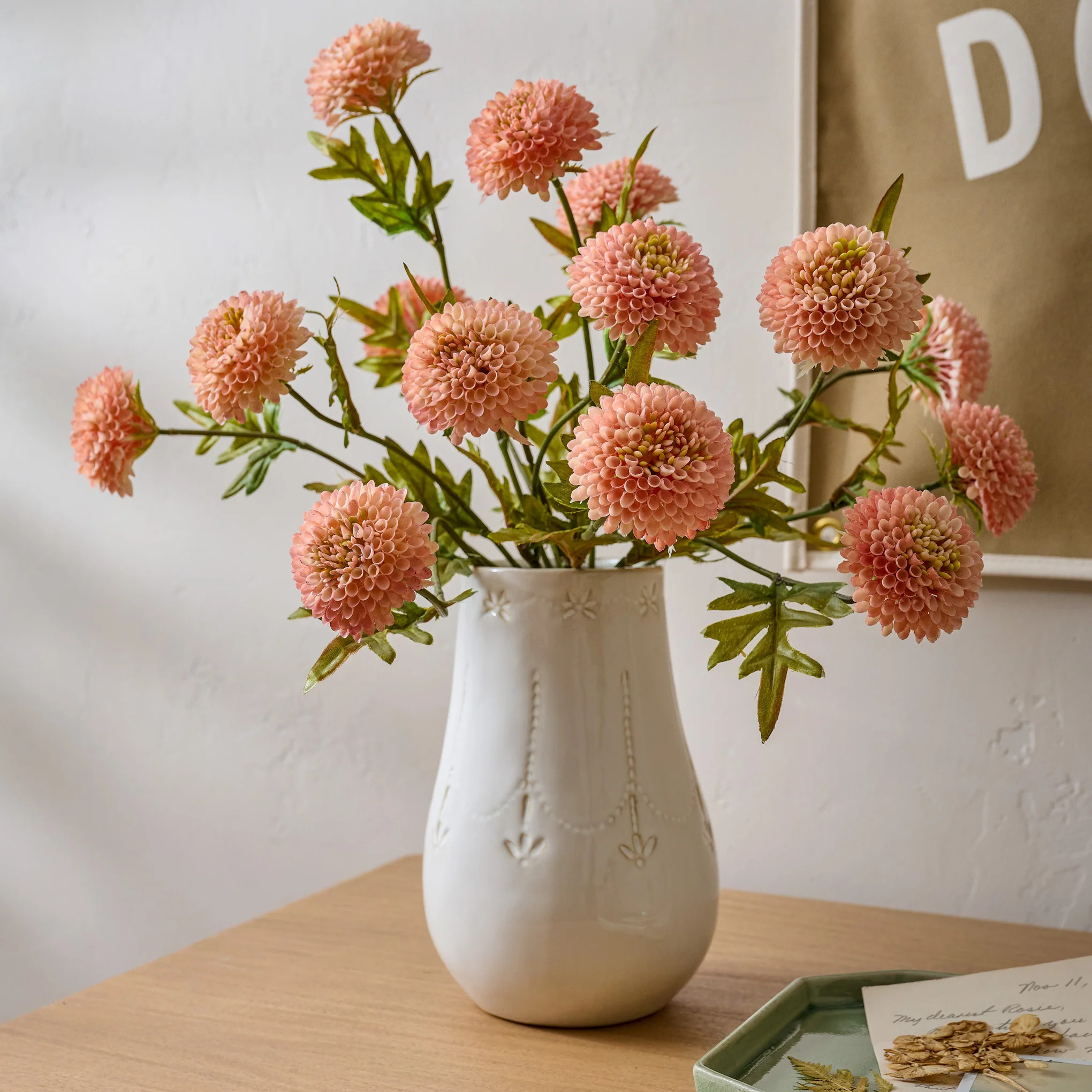 Floral Glazed Ceramic Maisie Vase