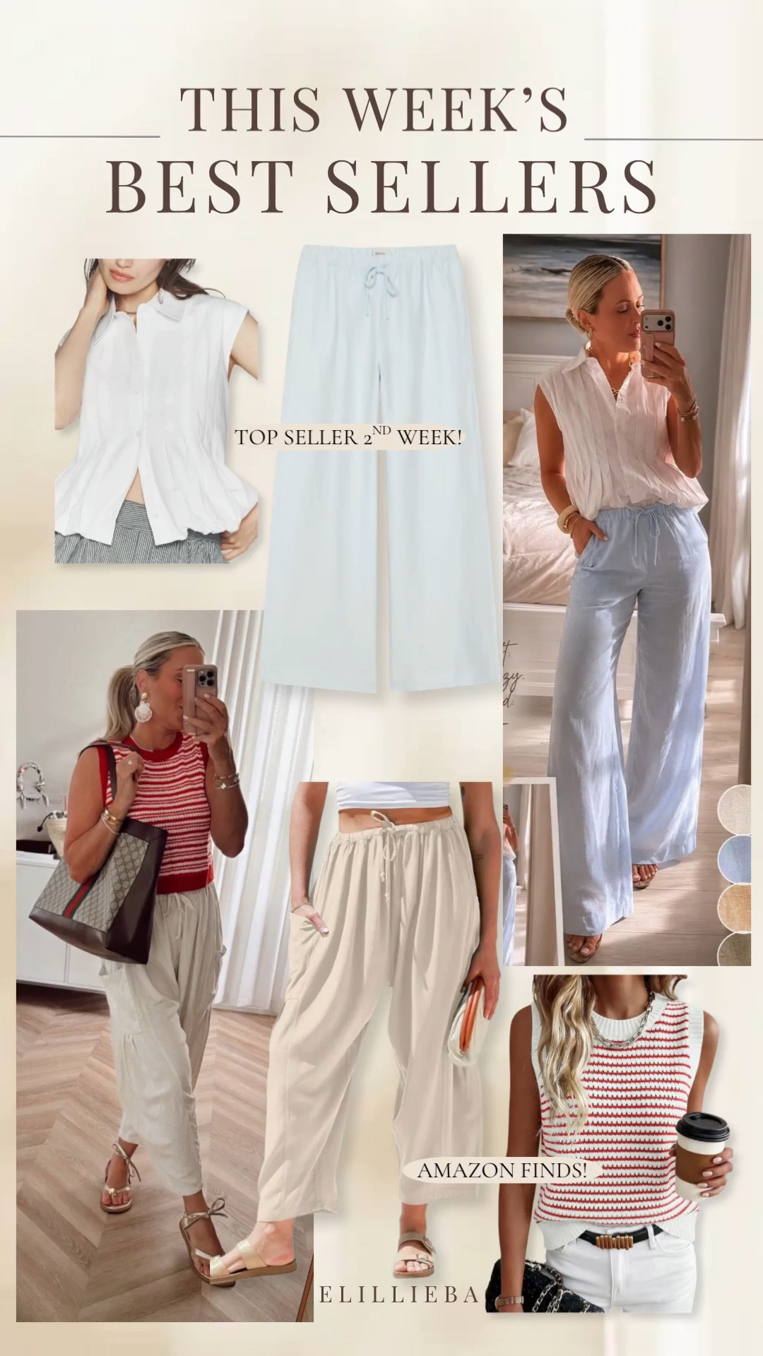 Must have summer Amazon finds! 🦞♥️ best seller pants this week! 

These Amazon pants are insane! Get 2 Colors! And the @Aritzia ones come in several colors and lengths and have made best seller list twice in a row! 

Summer outfit. Summer fashion. Vacation. Business casual.

#LTKootd #LTKSeasonal #LTKWorkwear